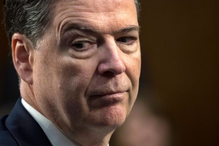 Former FBI director Comey compares Trump to mob boss