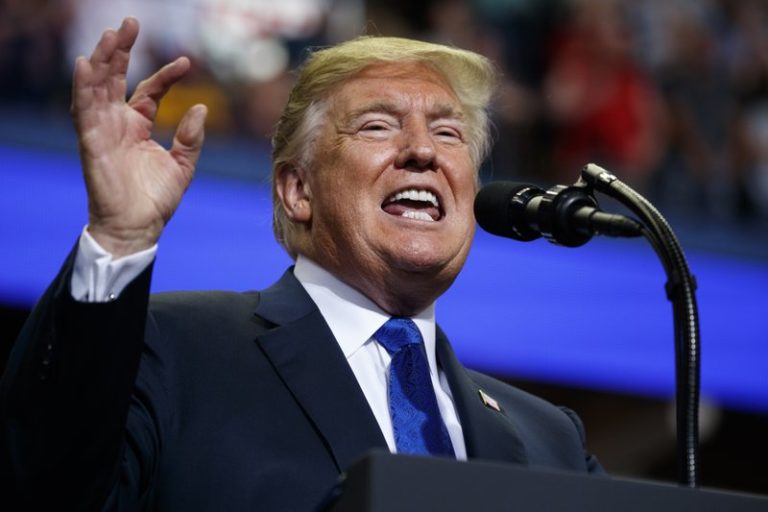 In Mississippi, Trump mocks Ford’s claims against Kavanaugh