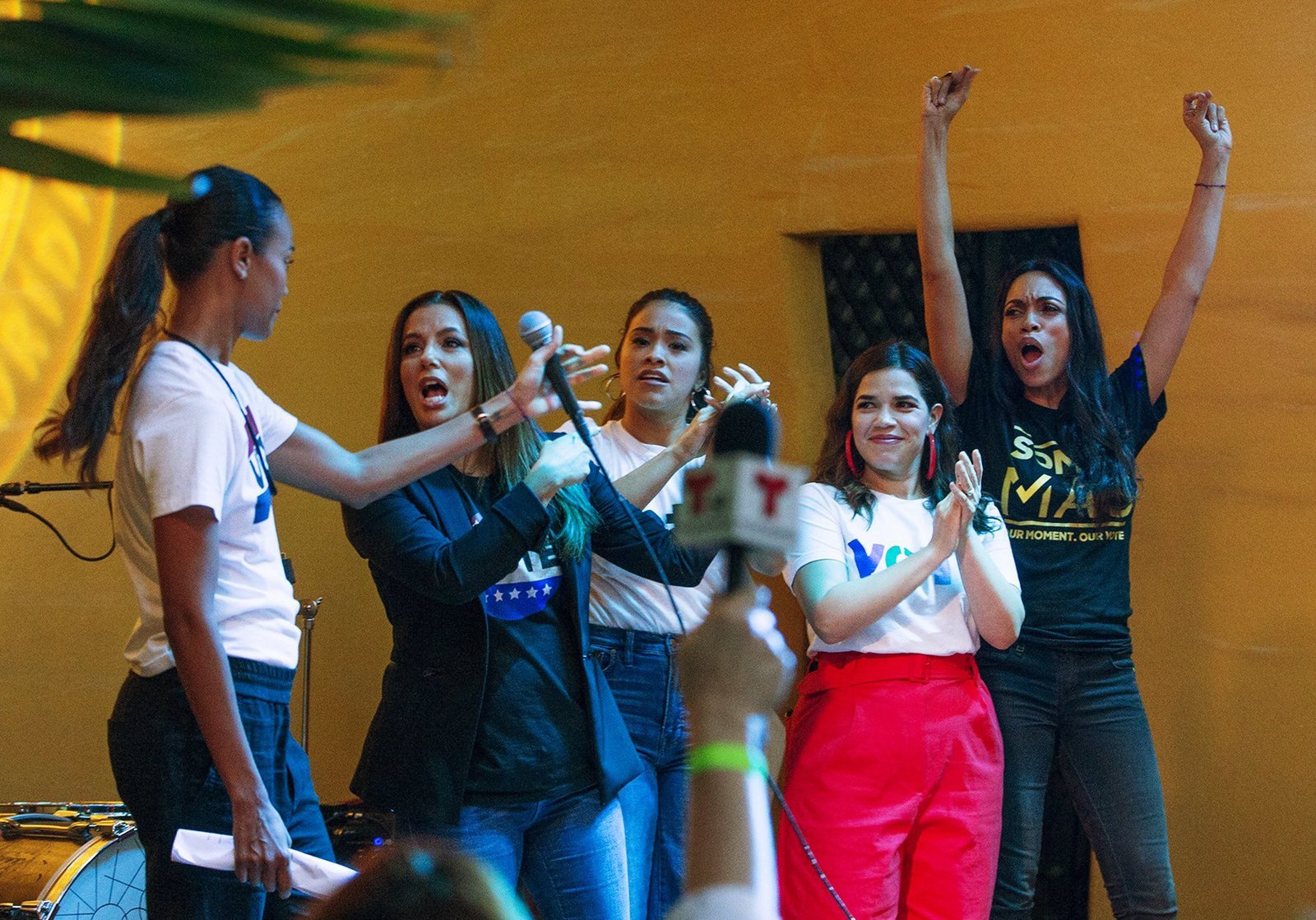 Longoria, Ferrera, Saldana and more rally for Latino votes