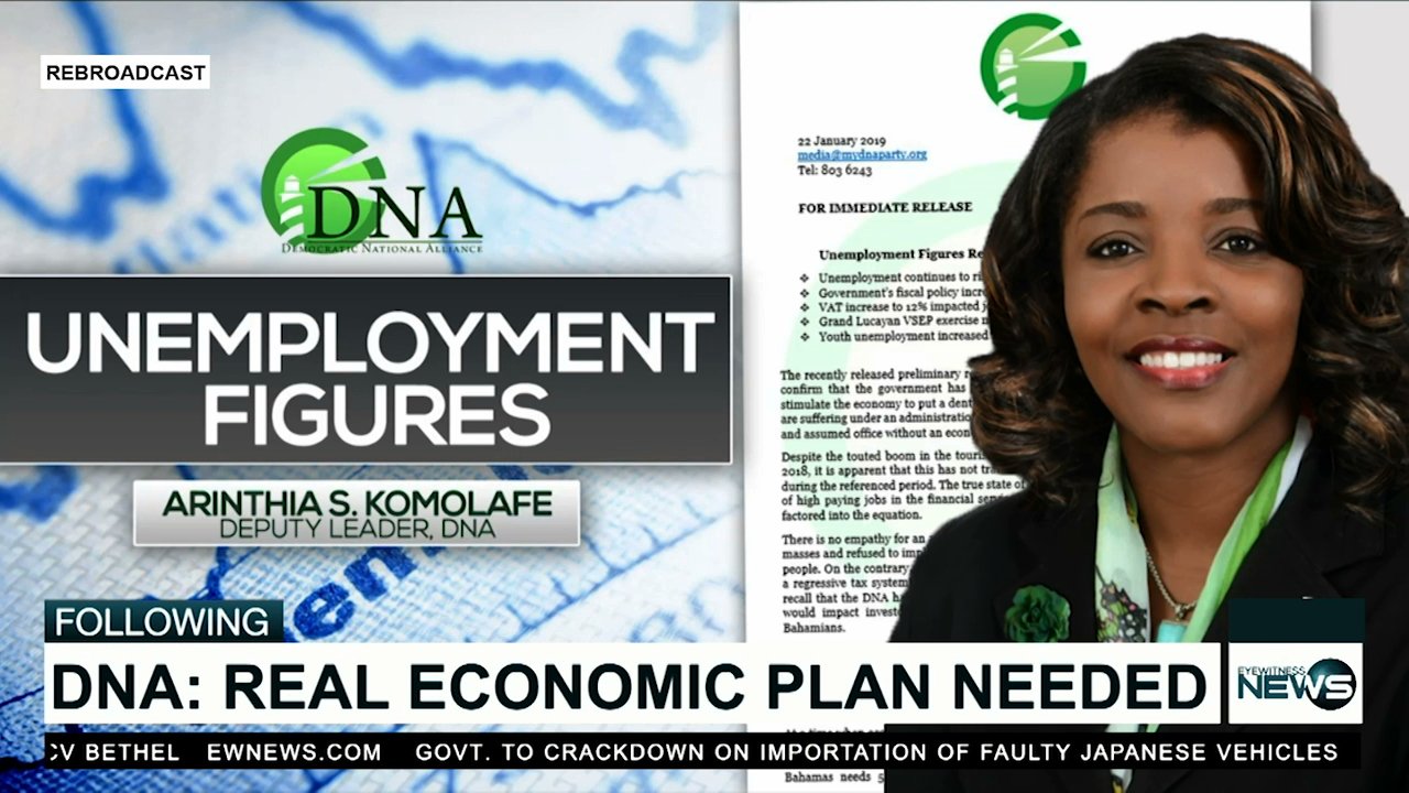 DNA not impressed with unemployment stats