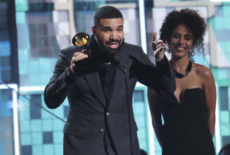 Drake wins rap song Grammy, Childish Gambino makes history