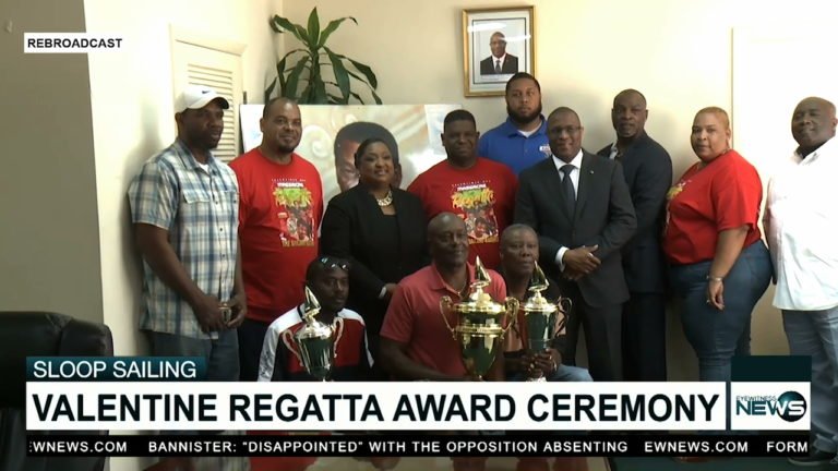St. Valentine Regatta skippers receive their awards