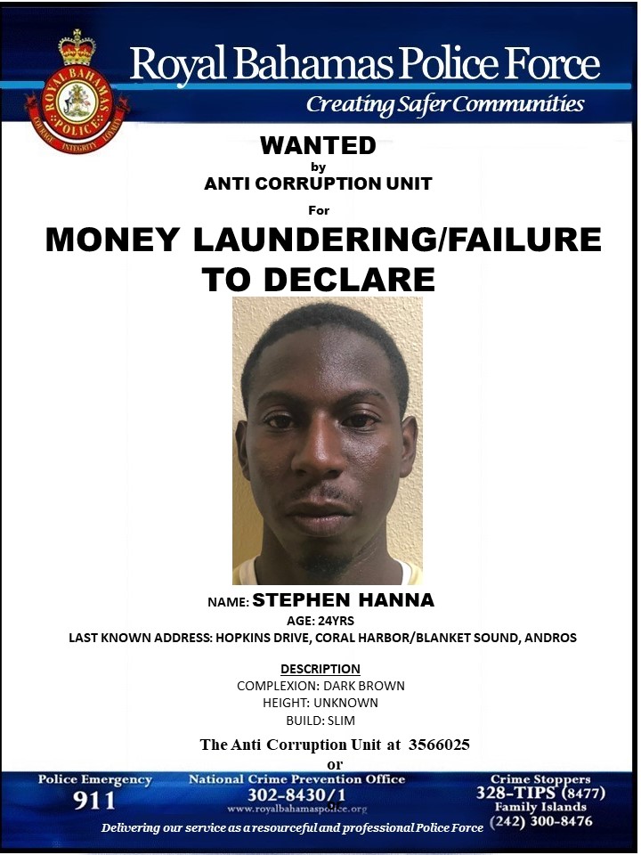 WANTED for money laundering