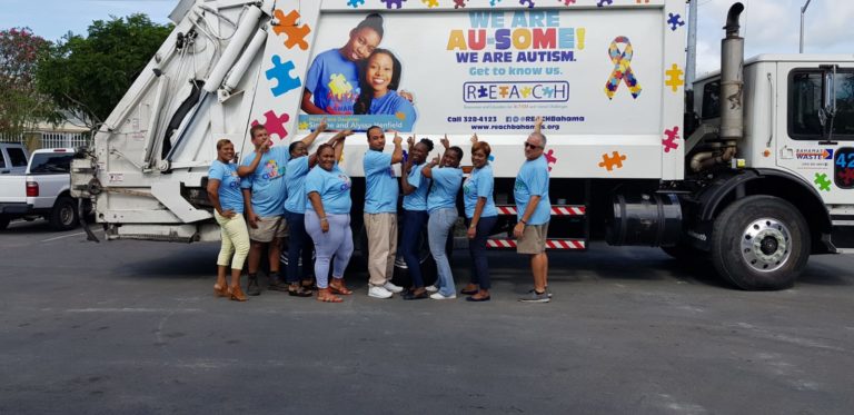 Bahamas Waste continues their support of autism awareness