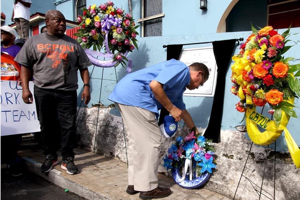 Wreath laying in memory of tragic Labour Day parade