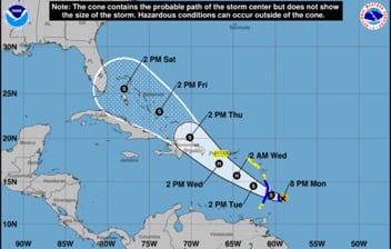 Storm Expected to Hit Southern Bahamas Thursday
