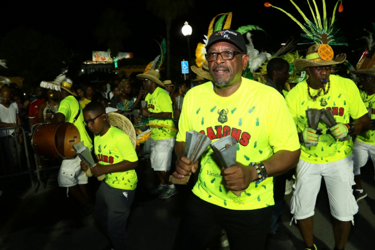 PM rushes with Saxons at Junkanoo Summer Festival
