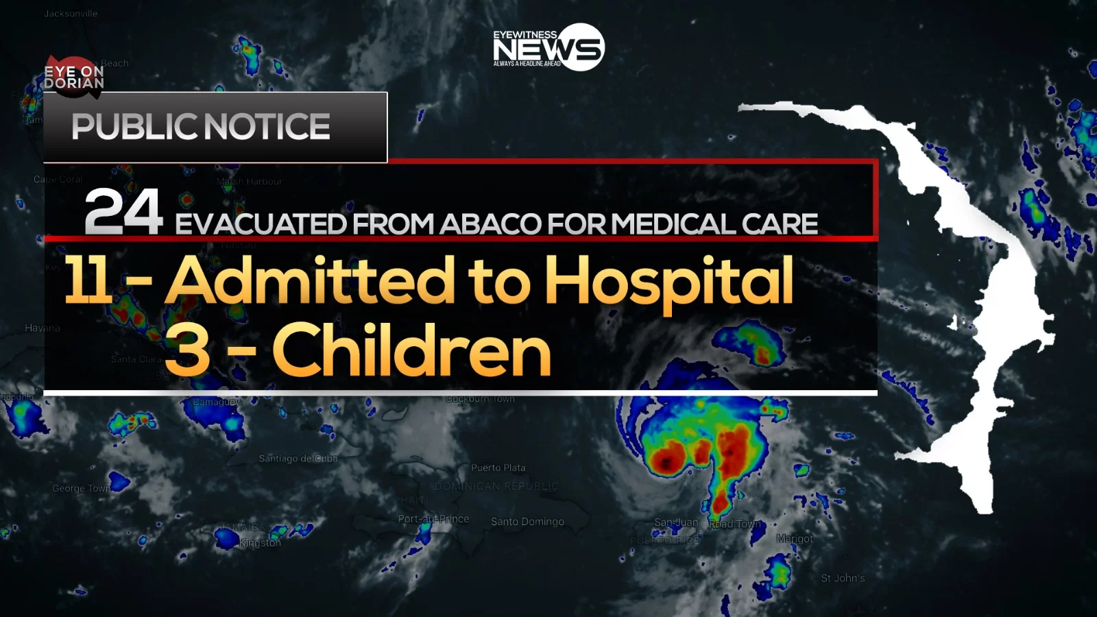 Twenty-four medical evacuees from Abaco at PMH