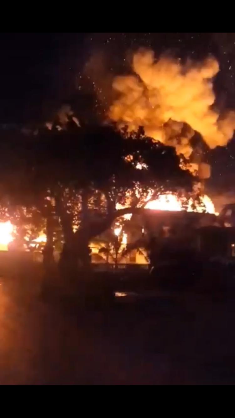 BREAKING: Gas truck ablaze in Harbour Island