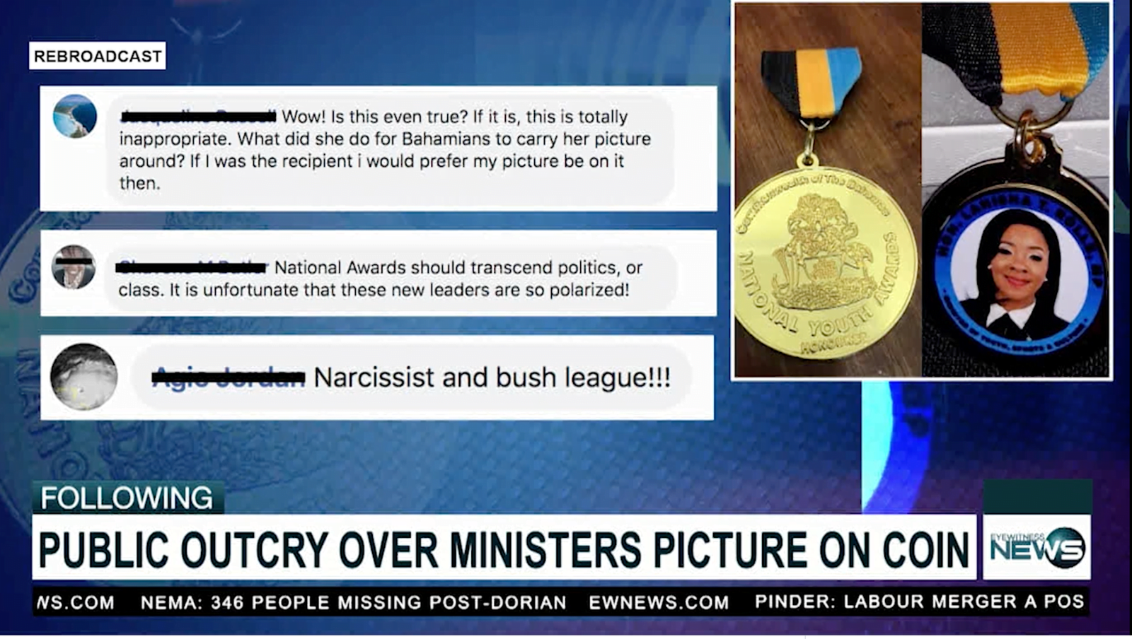 PUBLIC OUTCRY OVER MINISTERS PICTURE ON COIN