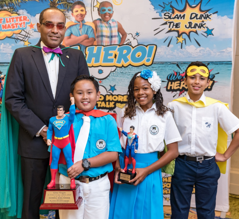Adelaide Primary, St. Cecilia’s students win Superman capes in Ministry of Environment hero campaign