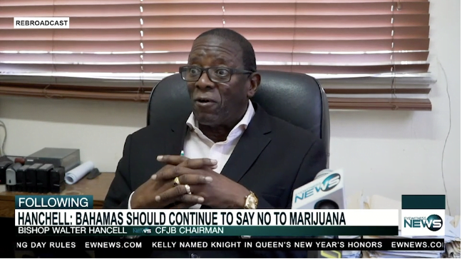 HANCHELL: BAHAMIANS SHOULD CONTINUE TO SAY NO TO MARIJUANA