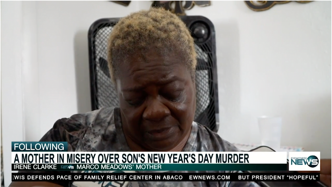 MOTHER IN MISERY OVER SON’S NEW YEAR’S MURDER