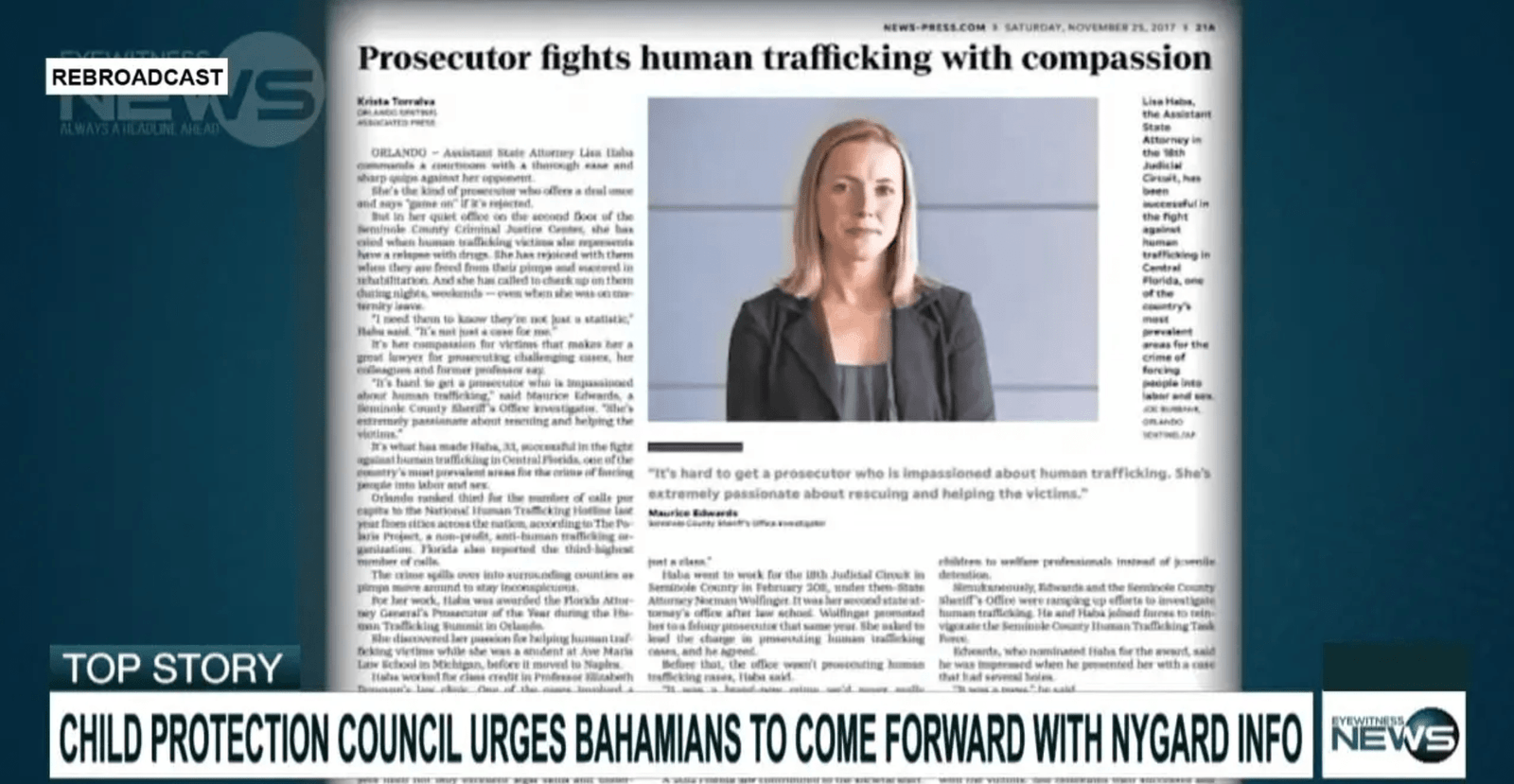 CHILD PROTECTION COUNCIL URGES BAHAMIANS TO COME FORWARD WITH NYGARD INFORMATION