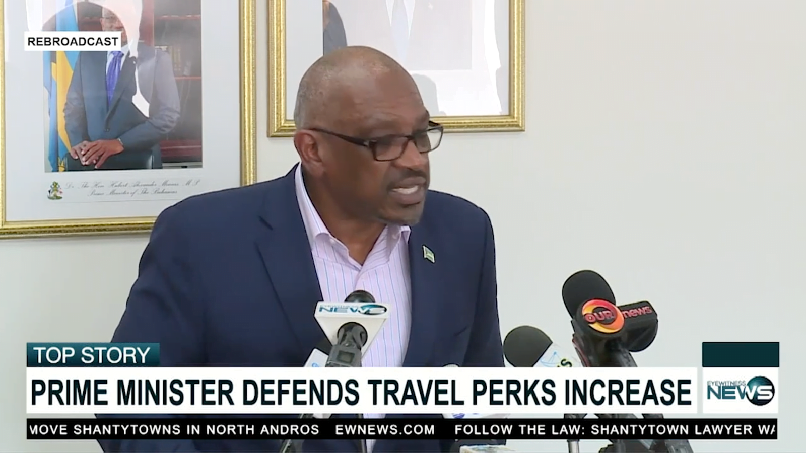 PRIME MINISTER DR. HUBERT MINNIS DEFENDS THE GOVERNMENT’S DECISION TO INCREASE TRAVEL PERKS.