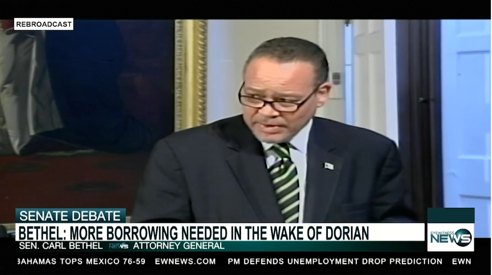 BETHEL: MORE BORROWING NEEDED IN THE WAKE OF DORIAN