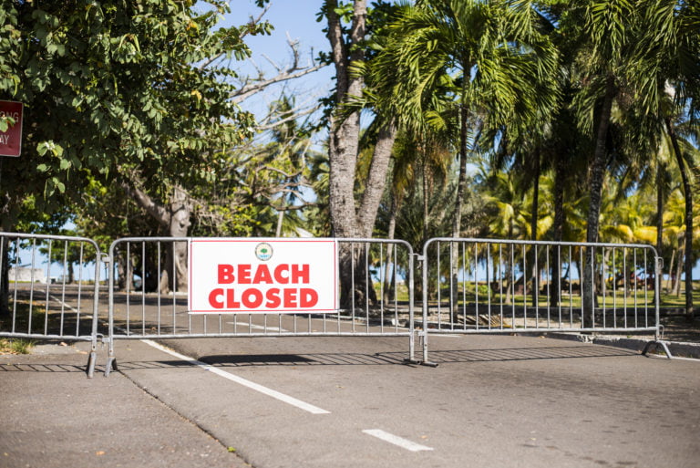 Beaches and parks closed for holiday weekend