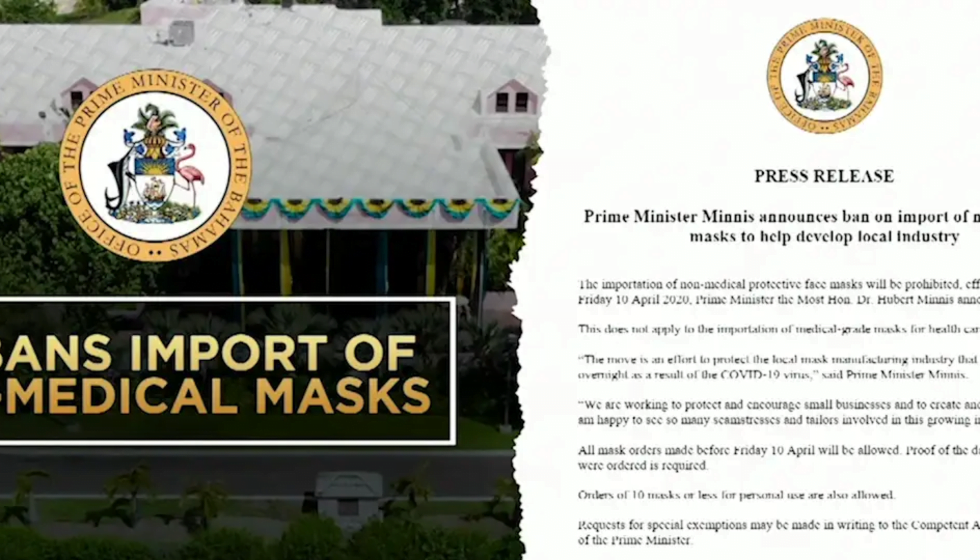 PM BANS IMPORTATION OF NON-MEDICAL MASKS
