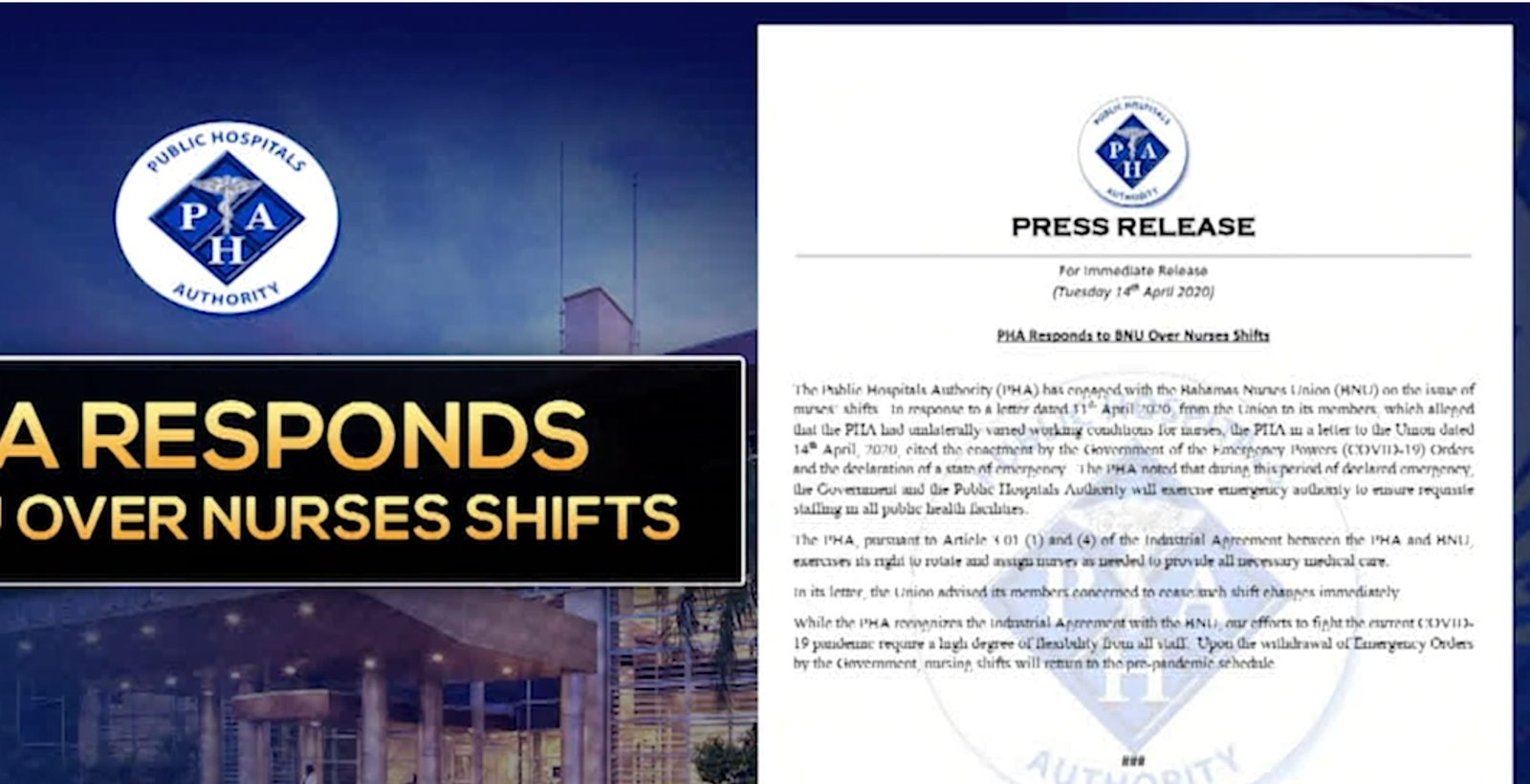 NURSES CALL P.H.A. SHIFT SYSTEM DISRESPECTFUL