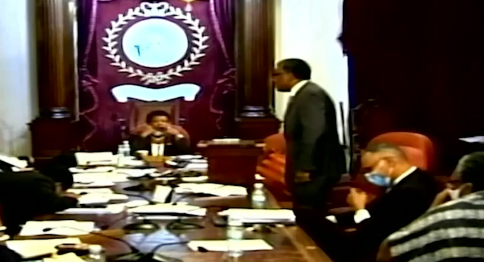 HEATED EXCHANGE BETWEEN MEMBERS IN THE SENATE