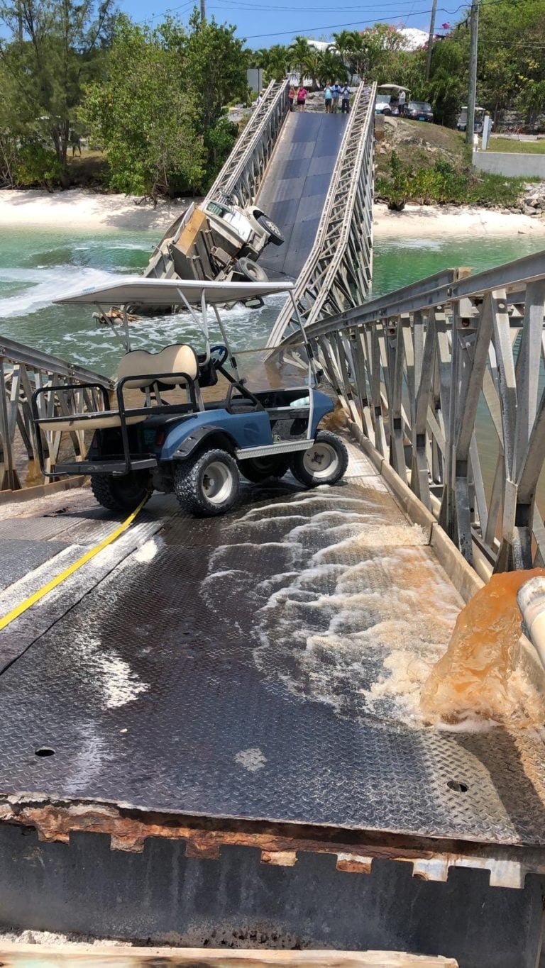 Spanish Wells bridge collapses, water main to Russell Island impacted