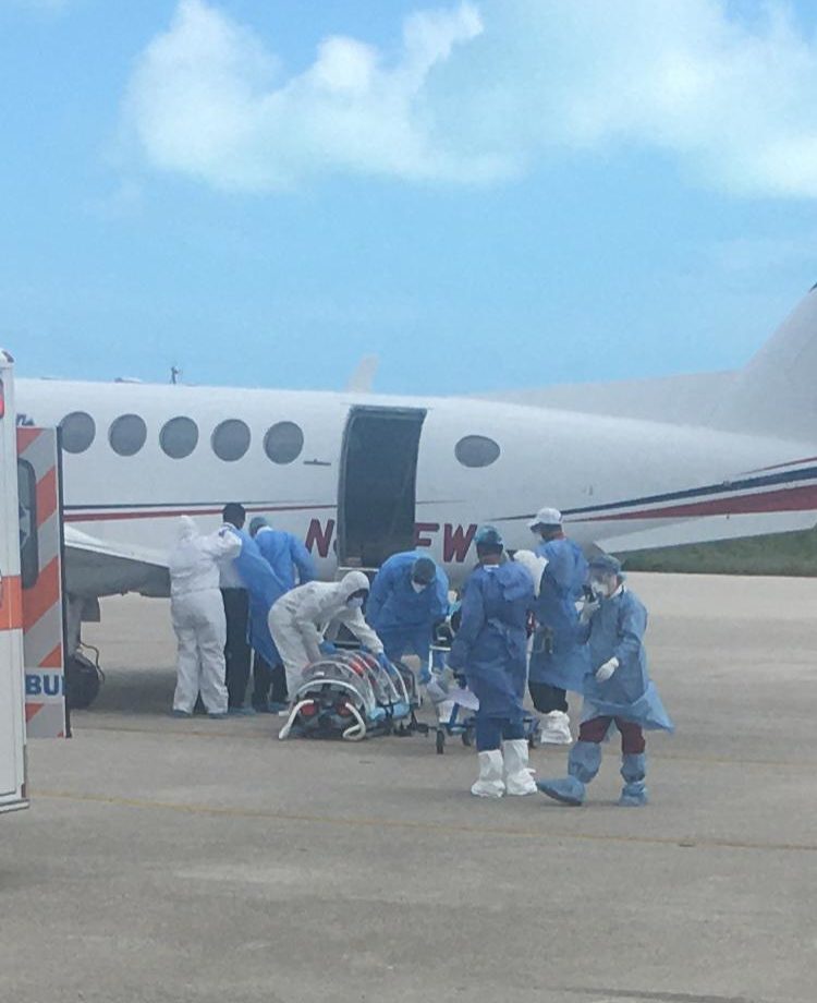 Suspected COVID-19 patient lands in Exuma, airlifted to NP