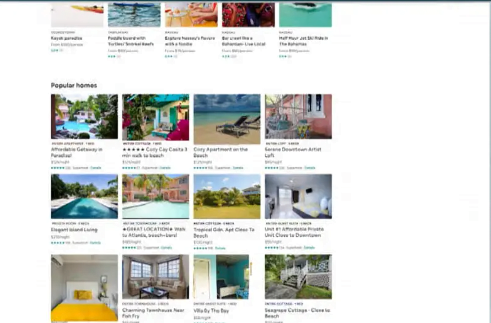 BAHAMAS AIRBNB BOOKINGS INCREASE