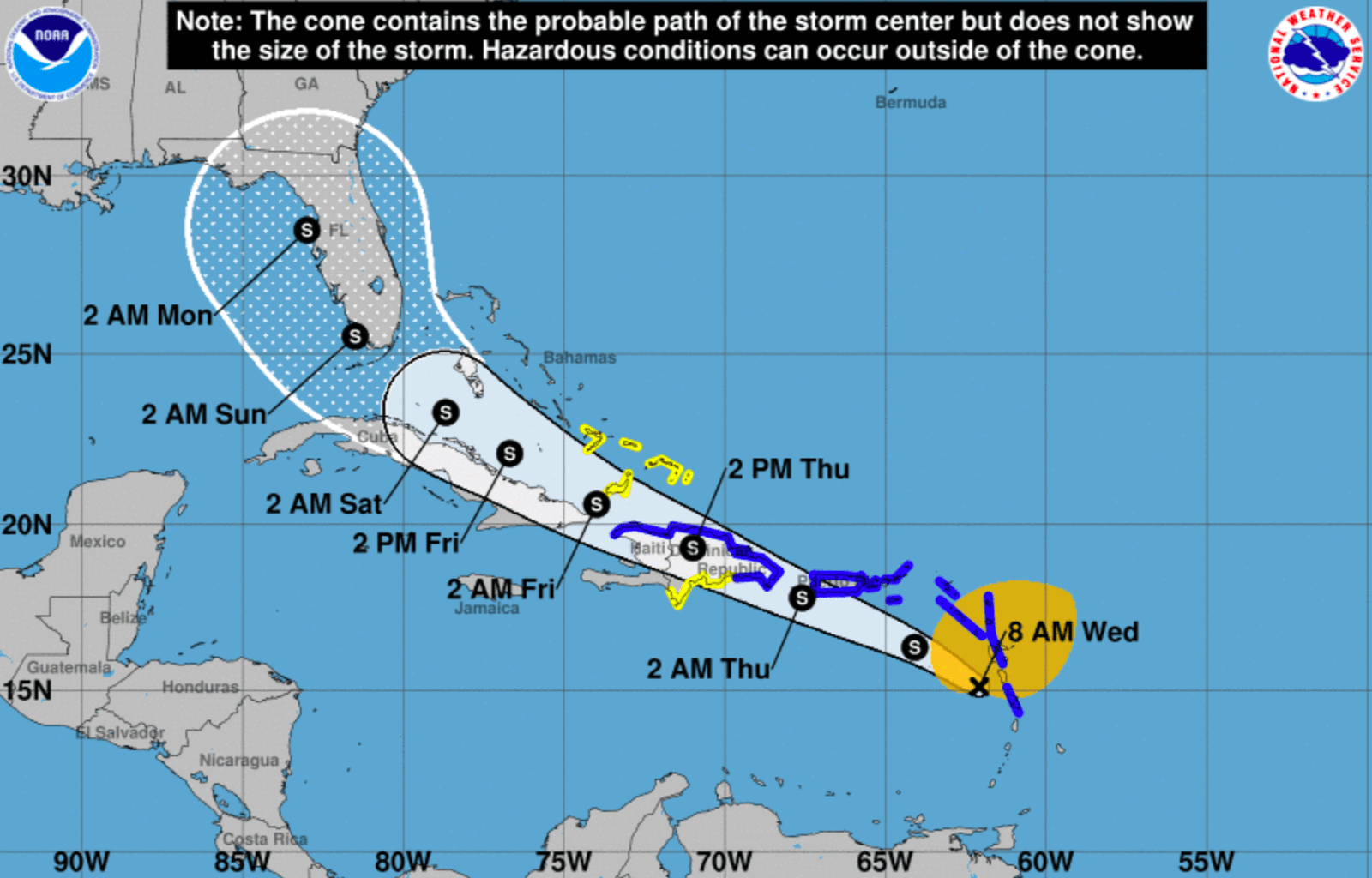 Tropical storm watch issued for southeast Bahamas Eye Witness News