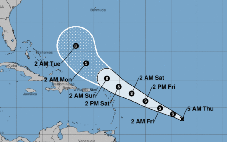 Tropical depression “disorganized” but still forecasted to become named storm