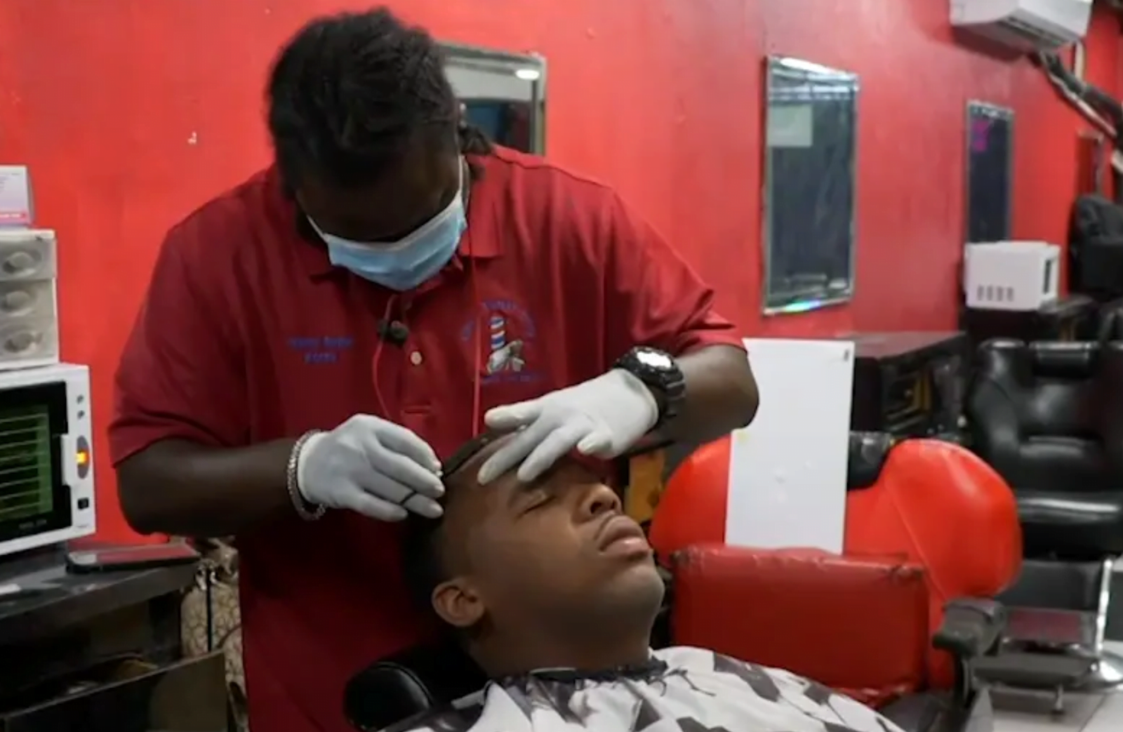 BARBERS AND BEAUTICIANS BACK IN BUSINESS