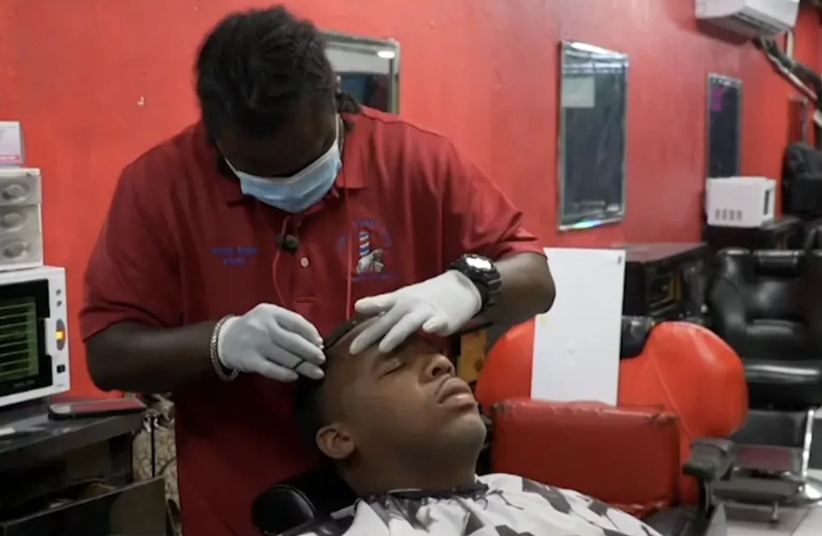 BARBERS AND BEAUTICIANS BACK IN BUSINESS