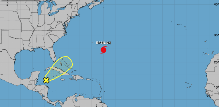Hurricane Epsilon to generate large swells but no direct hit to The Bahamas