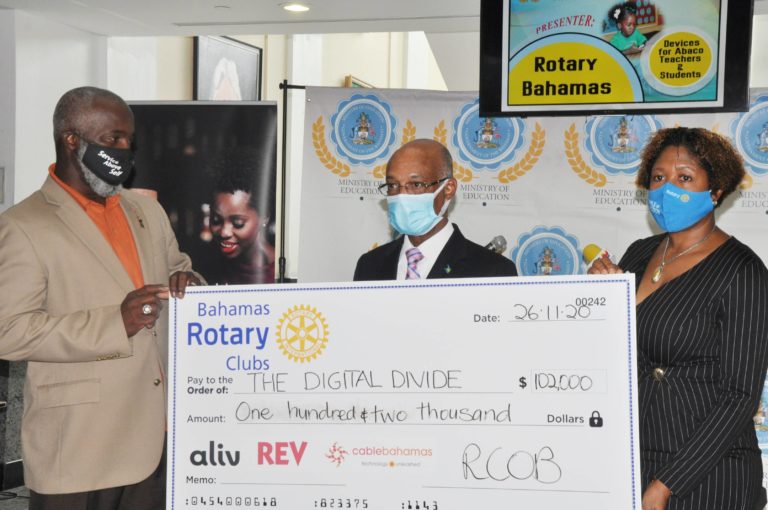 Rotary donates $102K to digital divide initiative