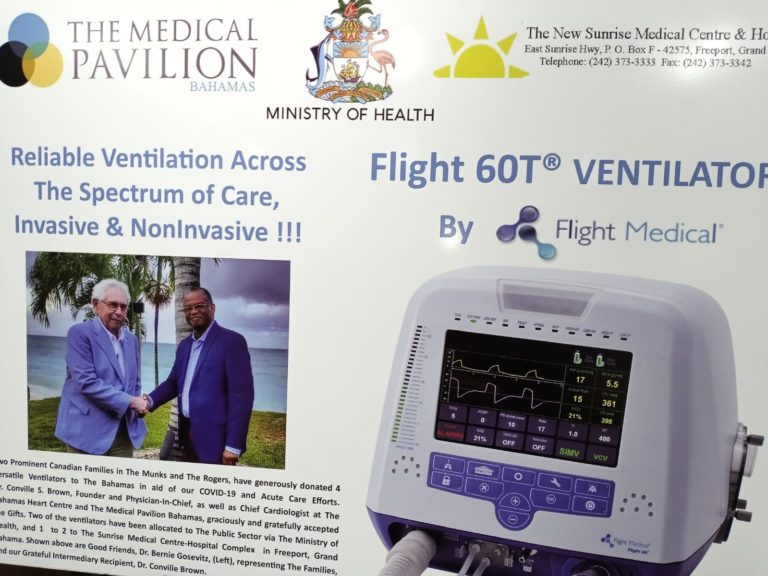 Min of Health receives additional ventilators