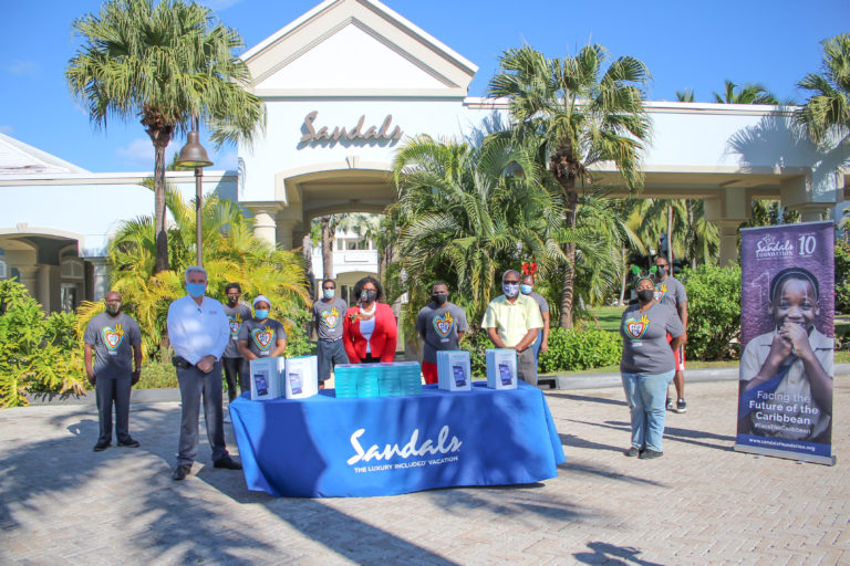 Sandals Foundation donates 200 tablets to Exuma students