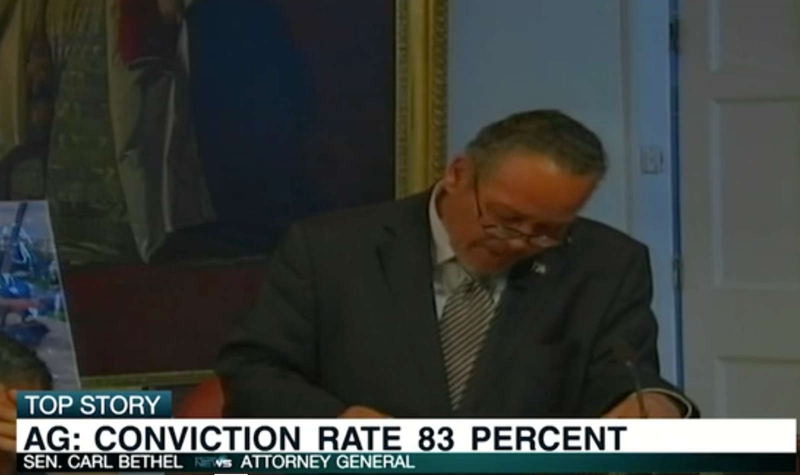 AG: CONVICTION RATE 83 PERCENT