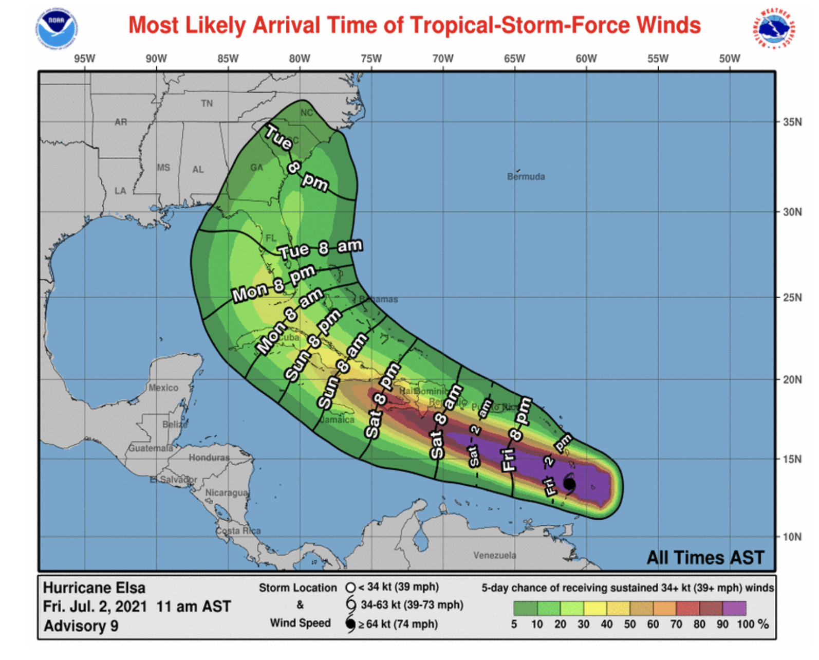 FIRST NAMED HURRICANE FORMED No forecasted impacted to The Bahamas