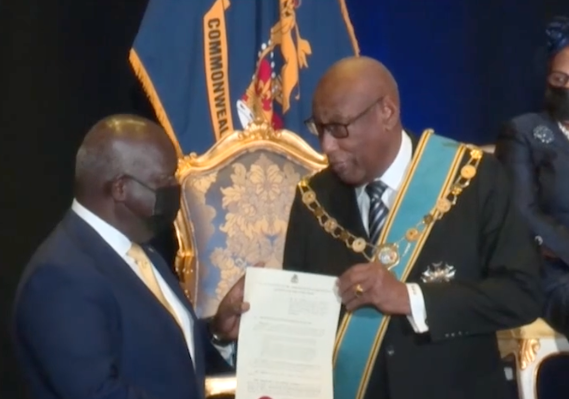 PRIME MINISTER DAVIS RECEIVES HIS INSTRUMENTS OF APPOINTMENT