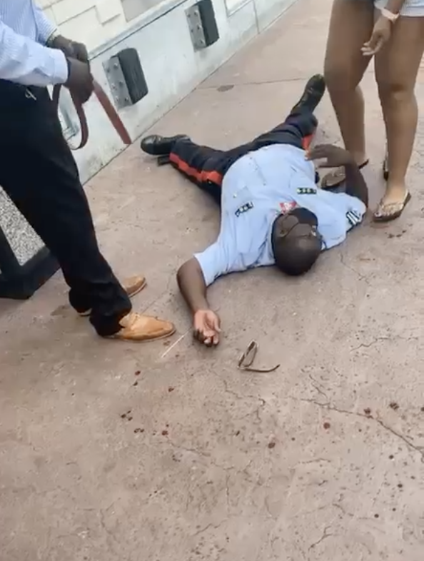 MAN DOWN: On duty officer shot at LPIA while assisting with bank deposit