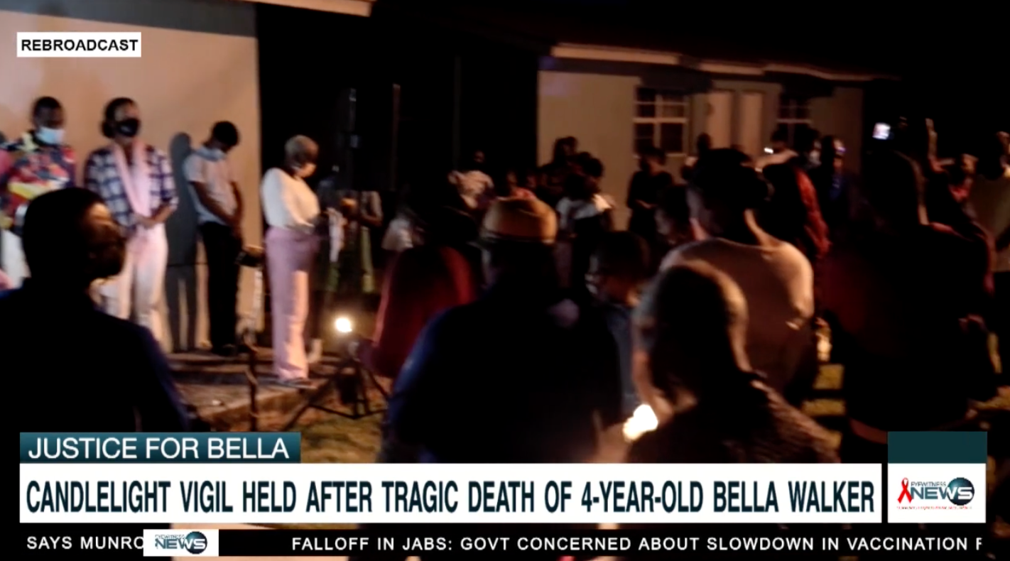 CANDLELIGHT VIGIL HELD AFTER TRAGIC DEATH OF FOUR-YEAR-OLD BELLA WALKER