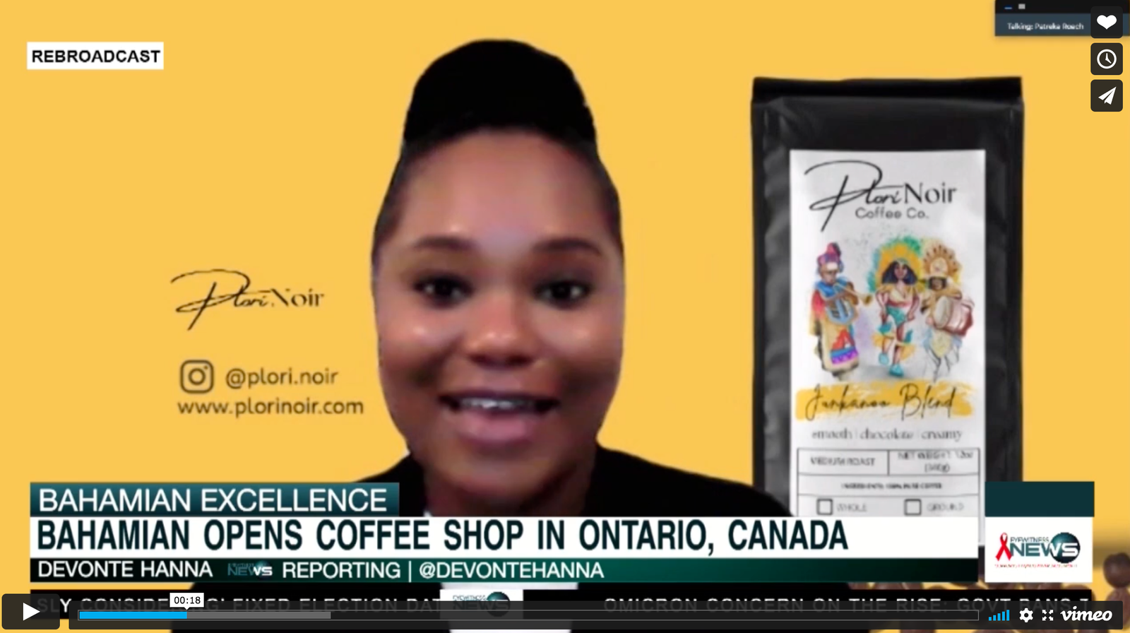 BAHAMIAN OPENS COFFEE SHOP IN ONTARIO, CANADA
