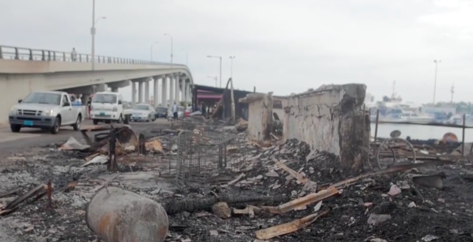 MINISTER GIVES UPDATE ON POTTER’S CAY FIRE