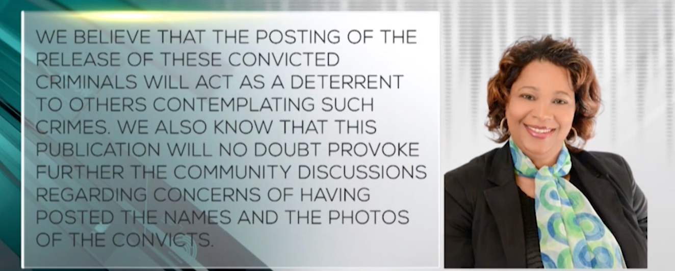 WOMEN UNITED SUPPORTS SEX OFFENDERS REGISTRY