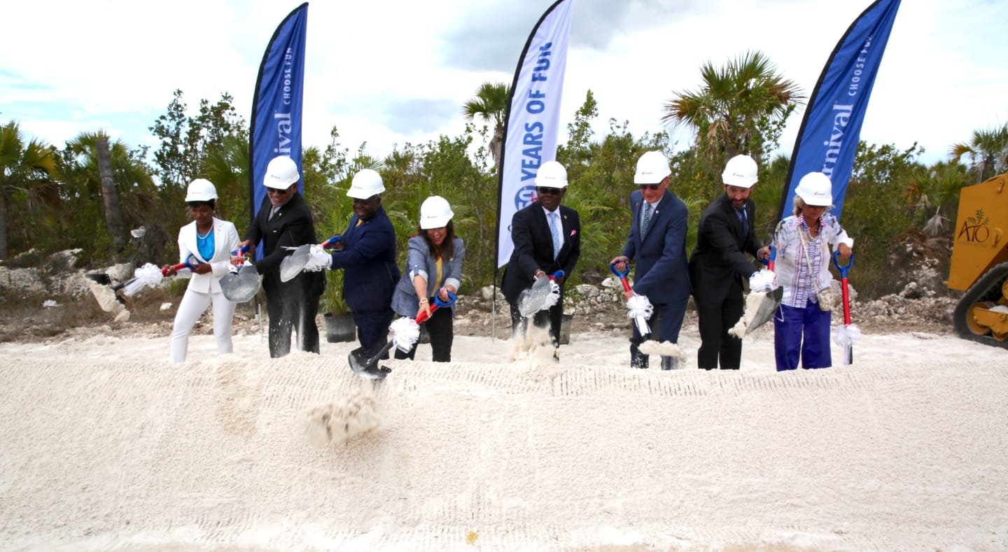 JOBS FOR GB: Carnival Cruise Lines breaks ground on $200M Grand Bahama cruise port