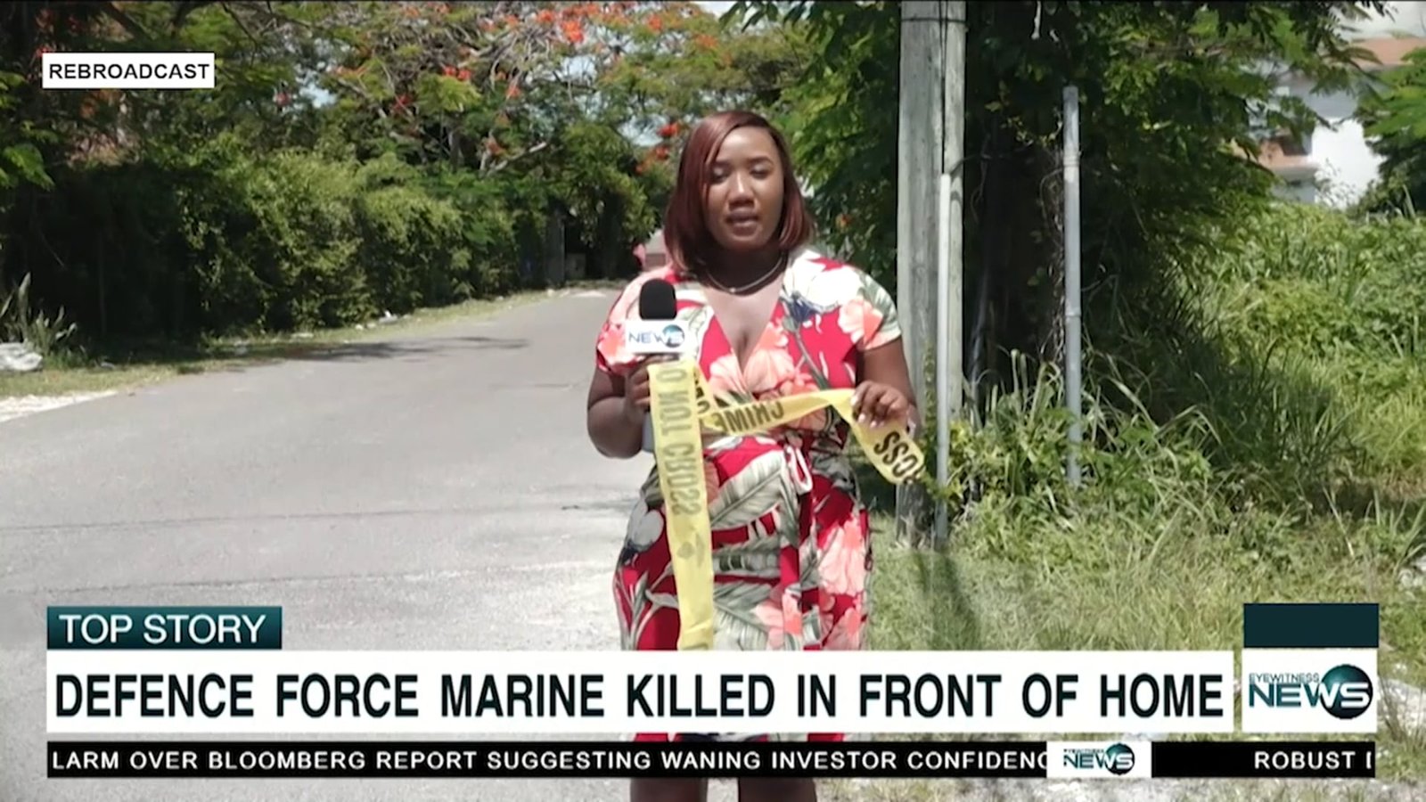 DEFENCE FORCE MARINE KILLED IN FRONT OF HOME