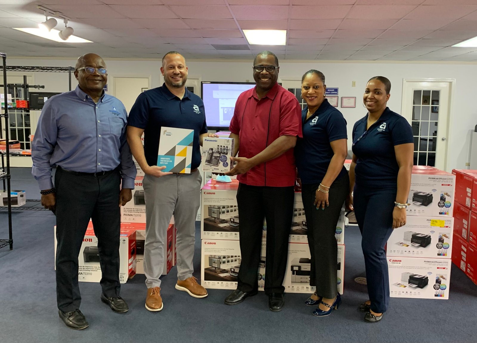 Amoury donates phone system to the Bahamas Feeding Network