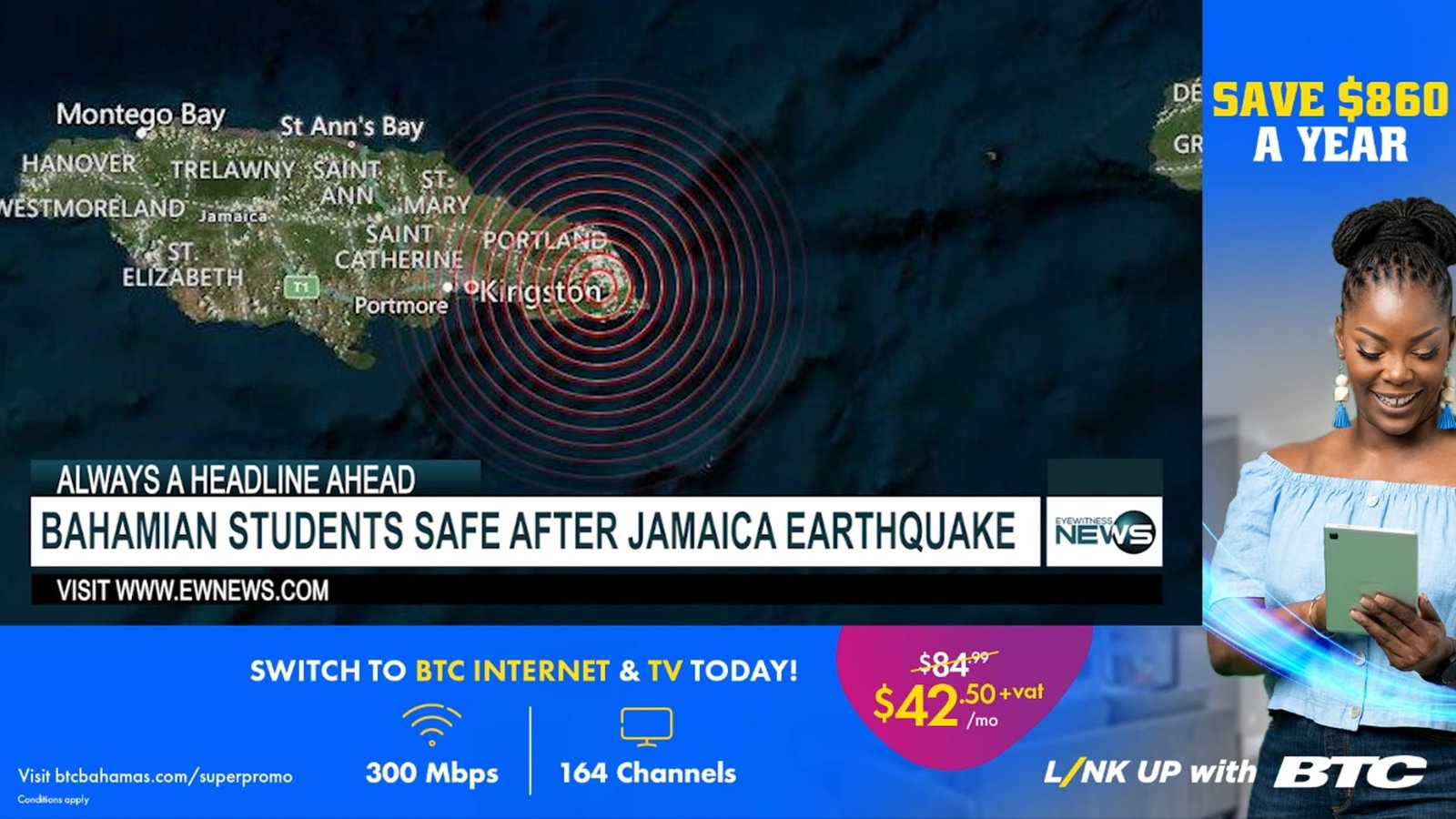 Bahamian students safe after Jamaica earthquake Eye Witness News