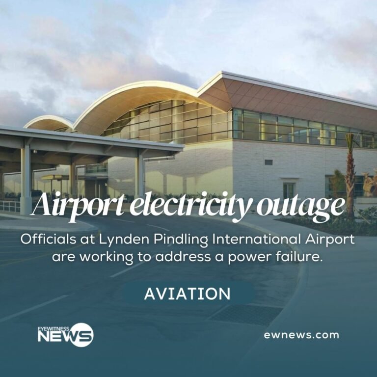 Electricity outages affecting operations at LPIA; no impact on flights anticipated