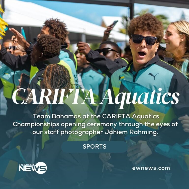 PHOTOS: Team Bahamas at the opening of CARIFTA Aquatics 2024