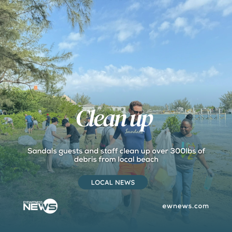 Sandals guests and staff clean up over 300lbs of debris from local beach